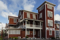 Guyana, Demerara-Mahaica Region, Georgetown, The Red House is a 19th century timber-built house and is clad in wallaba shingles.  It was once the home of Dr. Cheddi Jagan, who would one day become the...