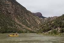 USA, Utah, Canyonlands National Park, Rafting through the Gates of Ladore on the Green River.