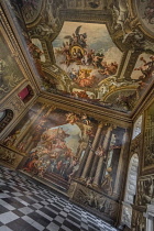 England, London, Greenwich, Old Royal Naval College, The Painted Hall, The Upper Hall.