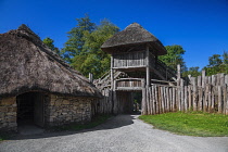 Republic of Ireland, County Wexford, Ferrycarrig, Irish National Heritage Park, Ring Fort entrance.