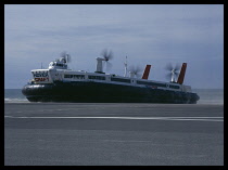 Transport, Sea, Ferry, Hovercraft At Calais.