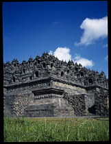 Indonesia, Java, Central, Borobudur Temple ruins, Buddhist monument constructed in the 9th century AD.