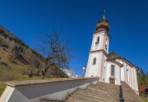 Germany, Bavaria, Maria Gern village near Berchtesgaden,  Pilgrimage Church of Maria Gern.