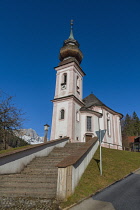 Germany, Bavaria, Maria Gern village near Berchtesgaden,  Pilgrimage Church of Maria Gern.