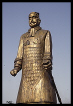 China, Xian, Statue of ancient Chinese warrior.