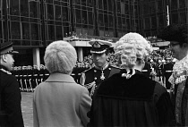 England, Hampshire, Portsmouth, Prince Charles receiving the Freedom of the City on 4 March 1979 in Guildhall square.