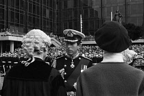 England, Hampshire, Portsmouth, Prince Charles receiving the Freedom of the City on 4 March 1979 in Guildhall square.