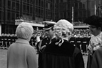 England, Hampshire, Portsmouth, Prince Charles receiving the Freedom of the City on 4 March 1979 in Guildhall square.