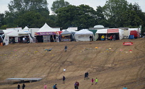 Entertainment, Festivals, Music, Wickham Festival, ground badly damaged in front of food stalls,  due to traffic and revelers.