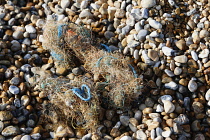 England, Kent, Dungeness, Flotsam and Jetsam on the pebble beach.