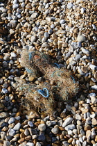 England, Kent, Dungeness, Flotsam and Jetsam on the pebble beach.