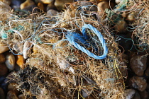 England, Kent, Dungeness, Flotsam and Jetsam on the pebble beach.