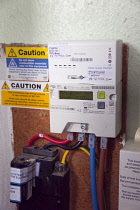 Industry, Power, Electricity, New Smart Meter fitted to domestic home supply.