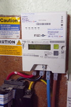 Industry, Power, Electricity, New Smart Meter fitted to domestic home supply.