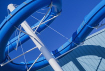 Ireland, County Donegal, Waterworld, Water slide exterior view.