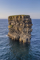 Ireland, County Mayo, Downpatrick Head, Dun Briste or Broken Fort is an impressive sea stack at the headland.