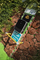 Ireland, County Leitrim, E-Car charging point.