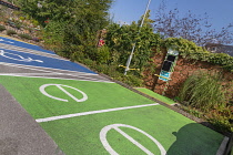 Ireland, County Leitrim, E-Car charging point.