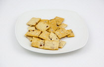 Food, Snacks, Baked, Italian crackers with cranberry & sesame seeds.