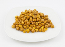 Food, Snacks, Barbeque flavoured crunchy chick peas.