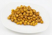 Food, Snacks, Barbeque flavoured crunchy chick peas.