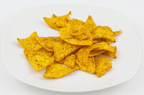 Food, Snacks, Spicy nacho corn chips.