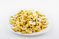 Food, Snacks, Roasted and salted Cashew nuts.