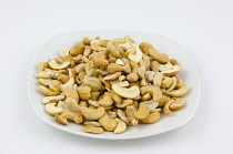 Food, Snacks, Roasted and salted Cashew nuts.