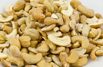 Food, Snacks, Roasted and salted Cashew nuts.