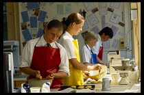Food & Drink, Food, Cookery Class, Secondary school pupils in domestic science lesson.