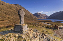 Ireland, County Mayo, Doo Lough, Famine Memorial Cross commemorating an event on March 31st 1849 when many starving people were forced to walk twenty miles or more in bad weather from Louisburgh to De...