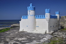 Ireland, Co.Sligo, Enniscrone, The Old Cliff Baths, Built on the rocks in 1850 by the Orme family.