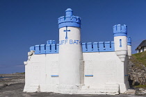 Ireland, Co.Sligo, Enniscrone, The Old Cliff Baths, Built on the rocks in 1850 by the Orme family.