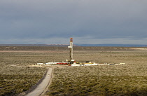 Argentina, Neuquen, Vaca muerta region, Unconventional onshore drilling rig.