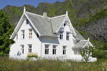 Norway-, Lufoten islands, Tradional family house in the village of Å.