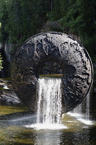 Norway, Exhibit at Kistefos modern art museum and sculpture park.