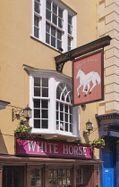 England, Oxfordshire, Oxford, The White Horse Pub - a filming location for the detective series Inspector Morse and Lewis.