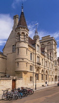 England, Oxfordshire, Oxford, Balliol College facade on Broad Street.