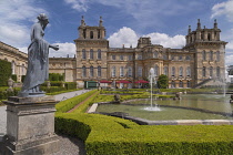 England, Oxfordshire, Woodstock, Blenheim Palace from The Water Terraces.
