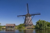 Holland, South Holland Province, Kinderdijk, One of the village's 19 Windmills built in the 18th century.