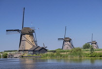 Holland, South Holland Province, Kinderdijk, Some of the village's 19 Windmills built in the 18th century.