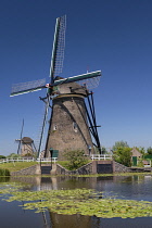 Holland, South Holland Province, Kinderdijk, Some of the village's 19 Windmills built in the 18th century.