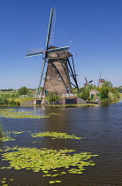 Holland, South Holland Province, Kinderdijk, Some of the village's 19 Windmills built in the 18th century.