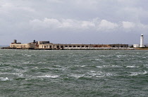 Fortification built on the end of Hurst Spit at the narrowest point of the Solent, opposite the Isle of Wight guarding the approaches to Southampton Port and Portsmouth harbour. First fort completed i...