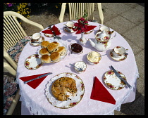 England, Devon, Sidmouth, Traditional Cream Tea.
