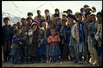 Afghanistan, Yakawlang, Group of children.