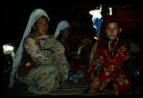 Afghanistan, General, Kirghiz women in yurt.