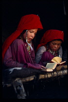 Afghanistan, General, Kirghiz children studying the Koran.