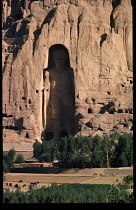 Afghanistan, Bamiyan, Giant standing Buddha destroyed by Taliban March 2001.