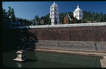 India, Goa, Ponda, Kavlem.  Shri Shantadurga Temple.  Hindu temple built in 1738 and dedicated to Shantadurga the goddess of peace.